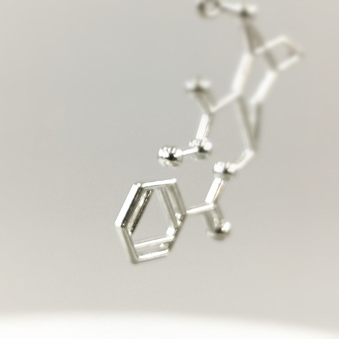 Cocaine Molecule Necklace — 925 Silver