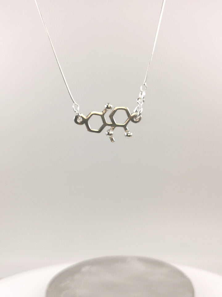 Ketamine Molecule Necklace — 925 Silver