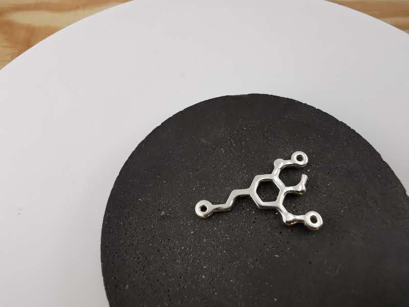 Mescaline Molecule Necklace — 925 Silver