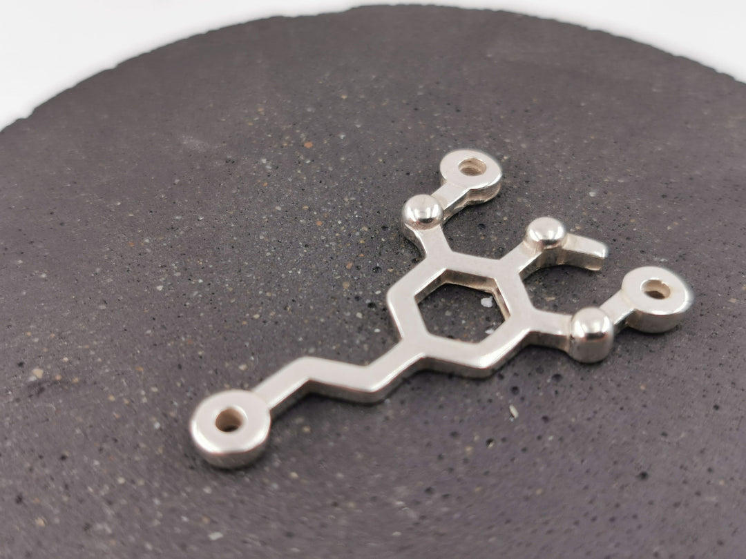 Mescaline Molecule Necklace — 925 Silver