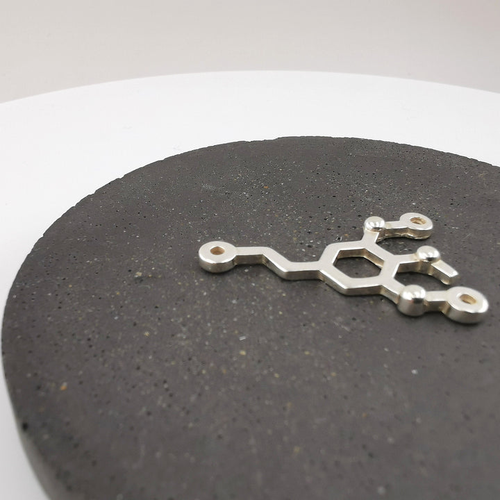 Mescaline Molecule Necklace — 925 Silver