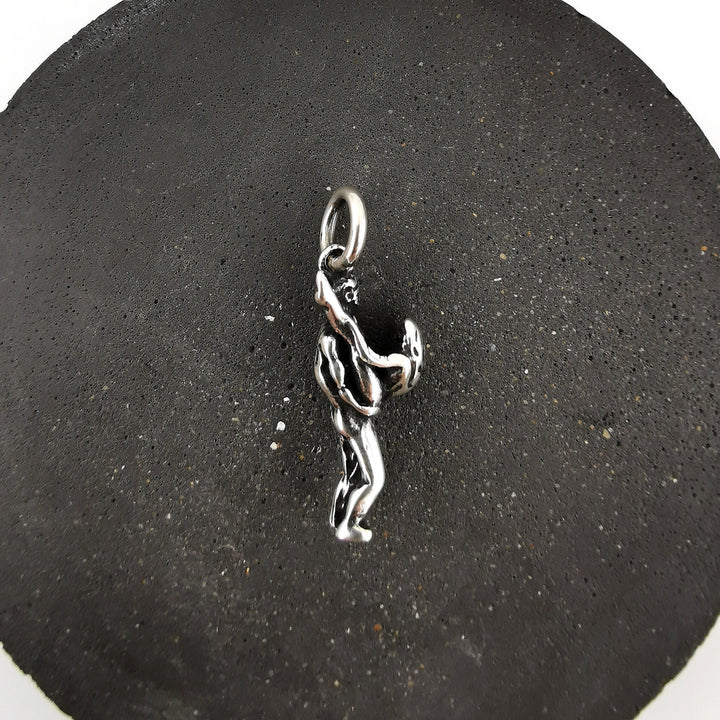 Tantra Pendant, Kamasutra Pendant, Butterfly Sex Position Necklace — 925 Silver