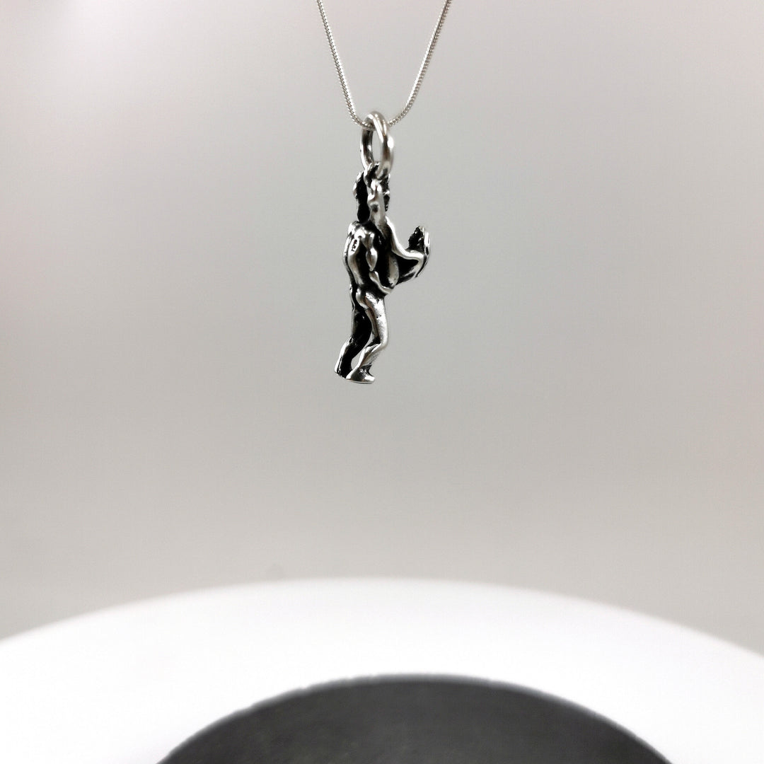 Tantra Pendant, Kamasutra Pendant, Butterfly Sex Position Necklace — 925 Silver
