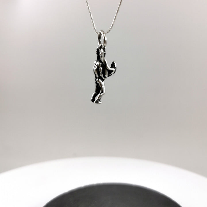 Tantra Pendant, Kamasutra Pendant, Butterfly Sex Position Necklace — 925 Silver