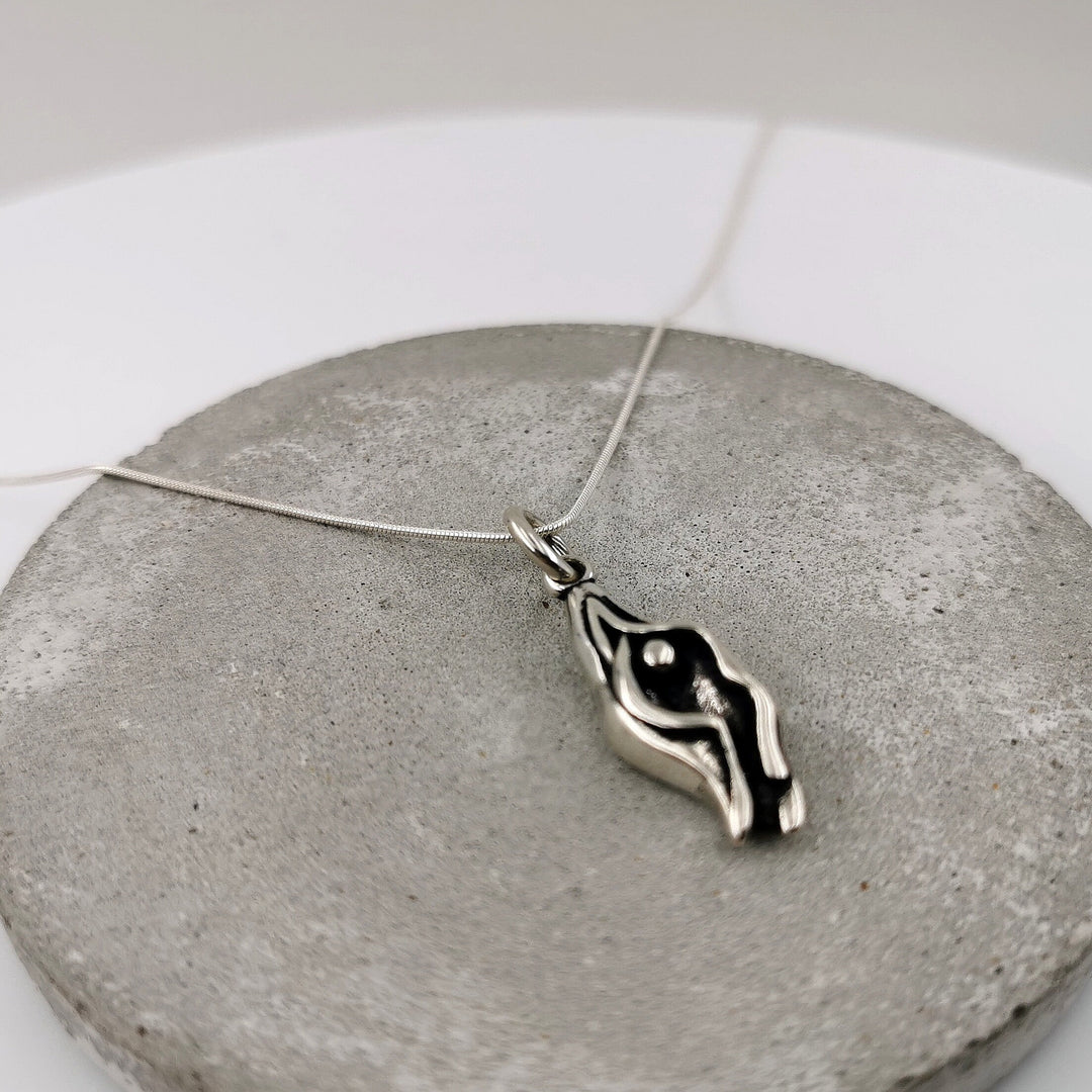 Vulva Charm Necklace — 925 Silver