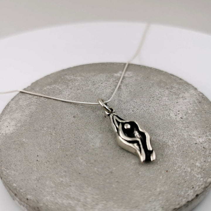 Vulva Charm Necklace — 925 Silver