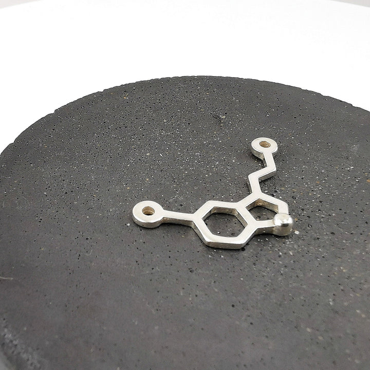 Serotonin Molecule Necklace — 925 Silver