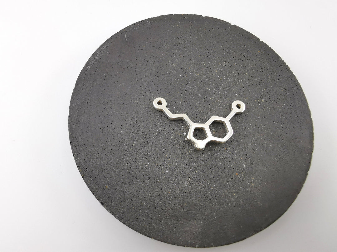 Serotonin Molecule Necklace — 925 Silver