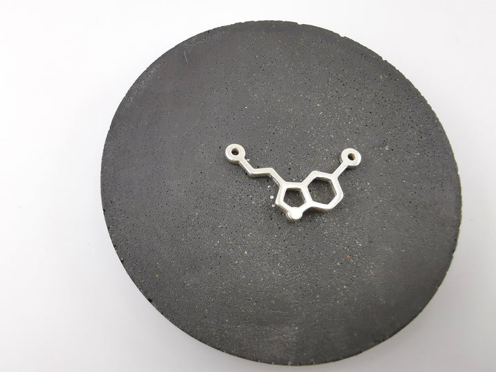 Serotonin Molecule Necklace — 925 Silver