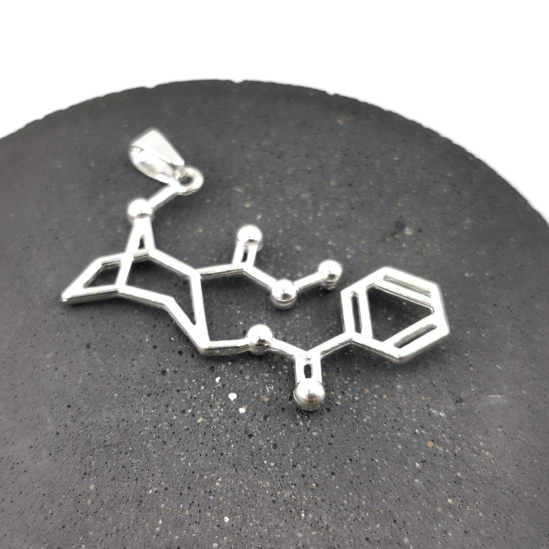 Cocaine Molecule Necklace — 925 Silver