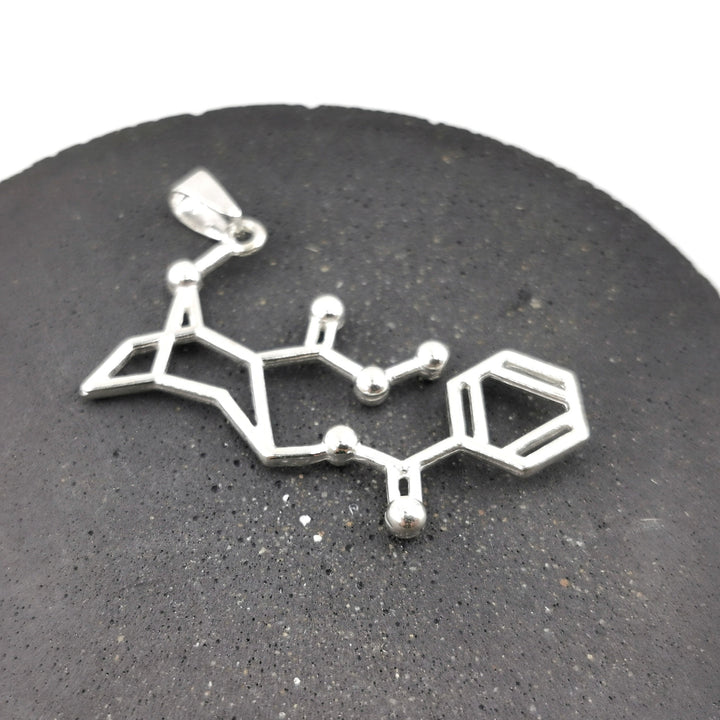 Cocaine Molecule Necklace — 925 Silver