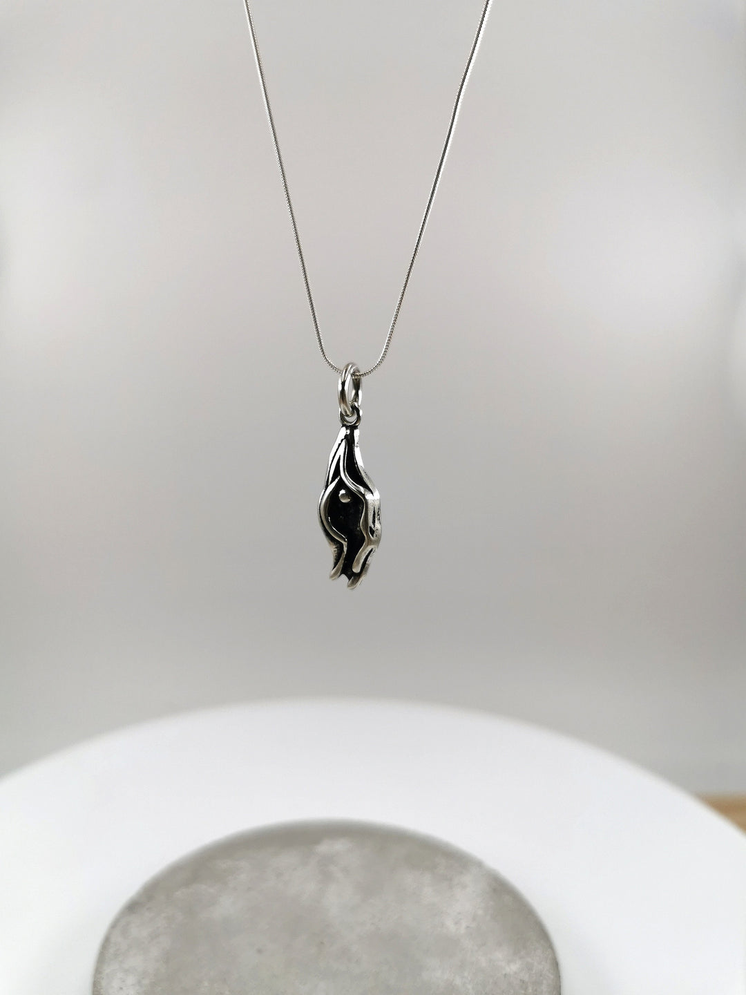 Vulva Charm Necklace — 925 Silver