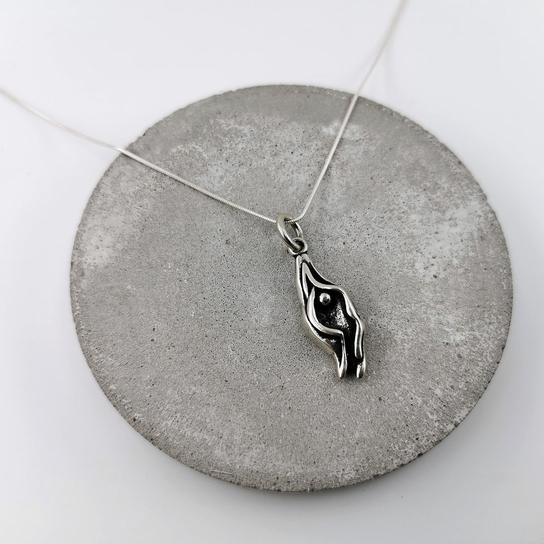 Vulva Charm Necklace — 925 Silver