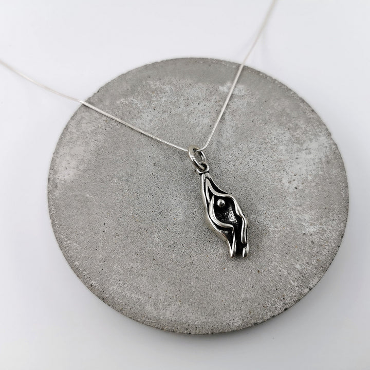 Vulva Charm Necklace — 925 Silver