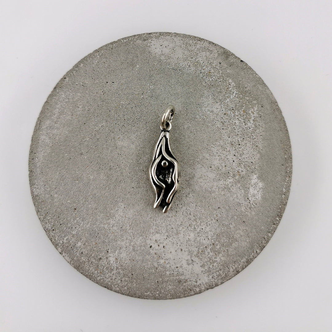 Vulva Charm Necklace — 925 Silver