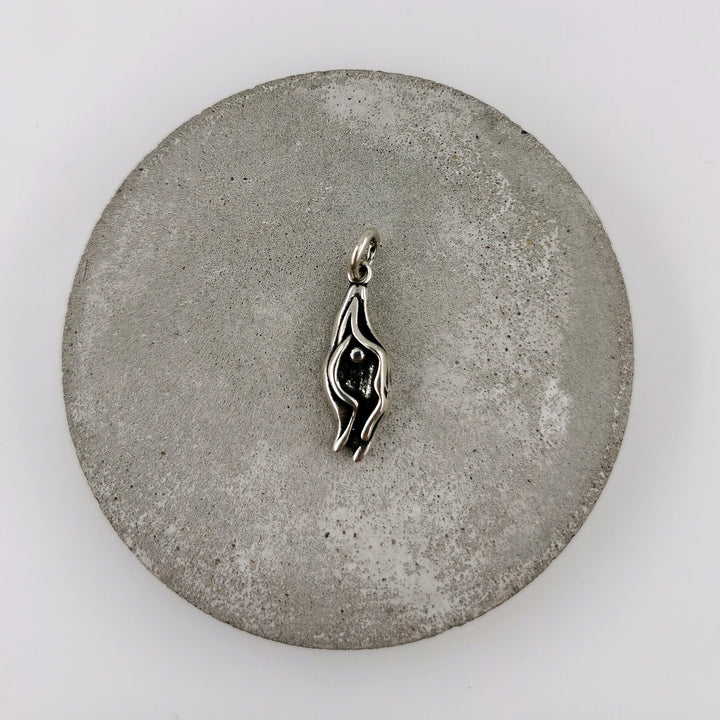 Vulva Charm Necklace — 925 Silver