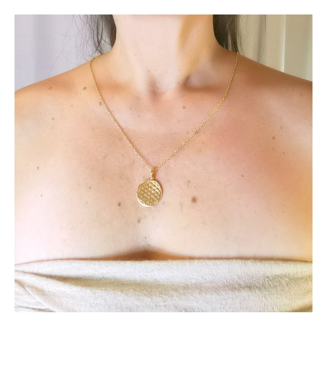 Flower of Life Pendant — 18k Gold Plated