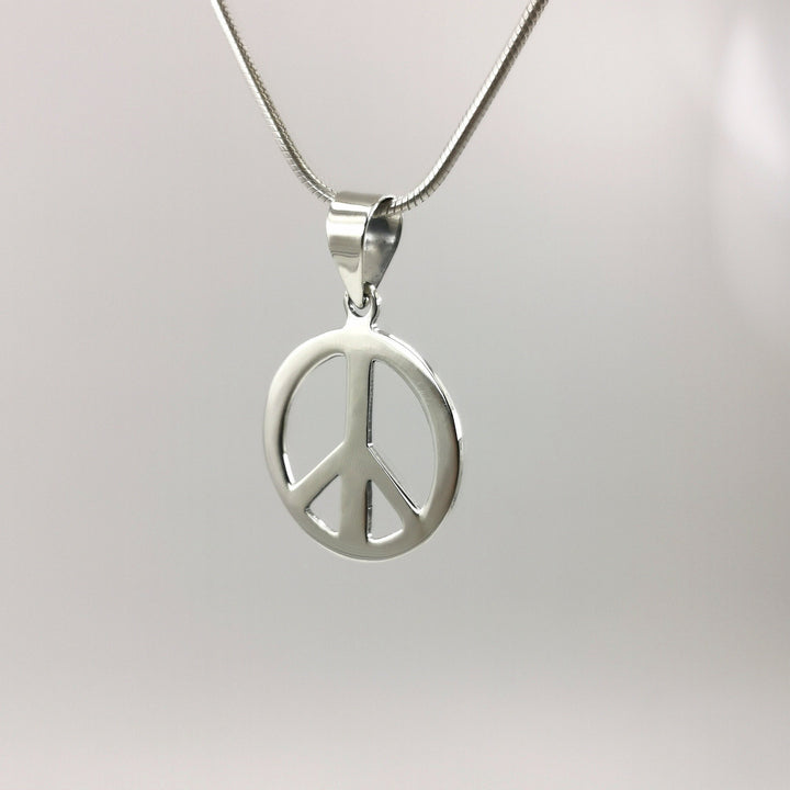 Peace Symbol Pendant — 925 Silver