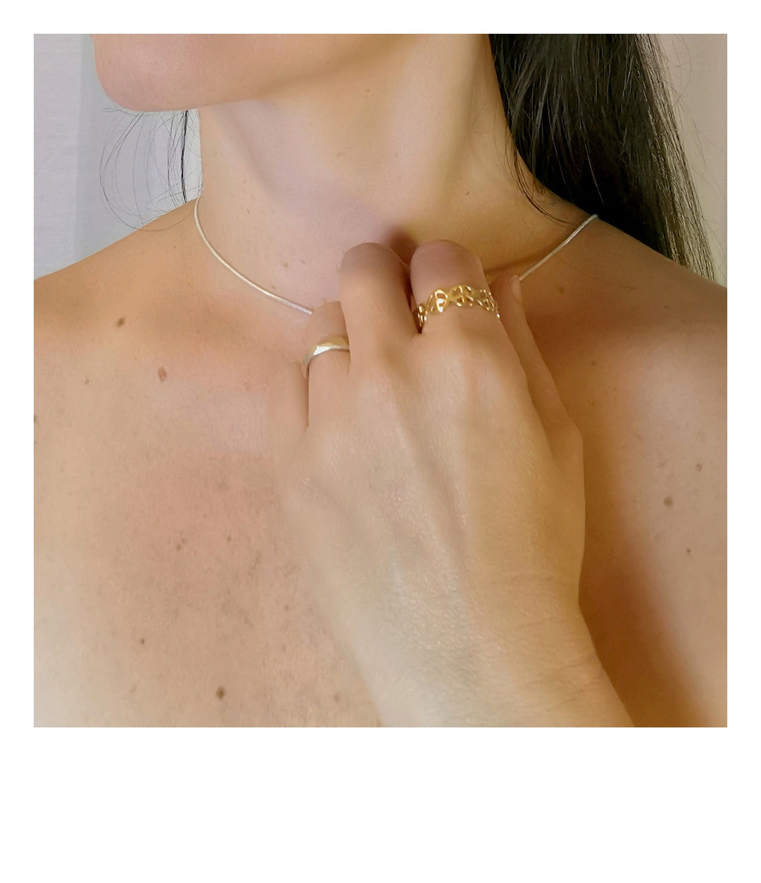 18k Gold Plated Peace Symbol Ring
