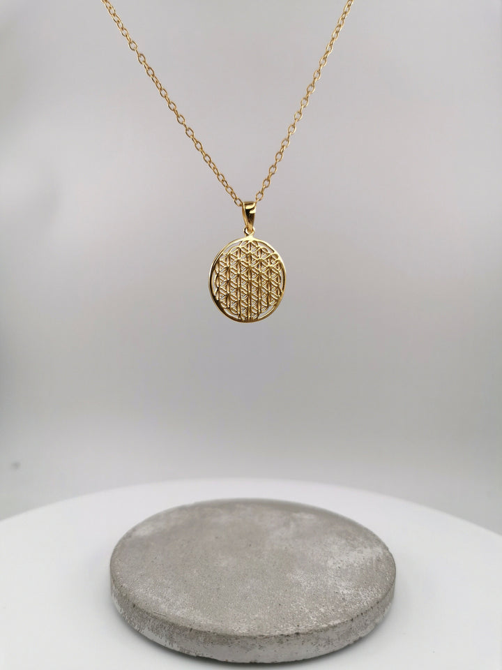 Flower of Life Pendant — 18k Gold Plated
