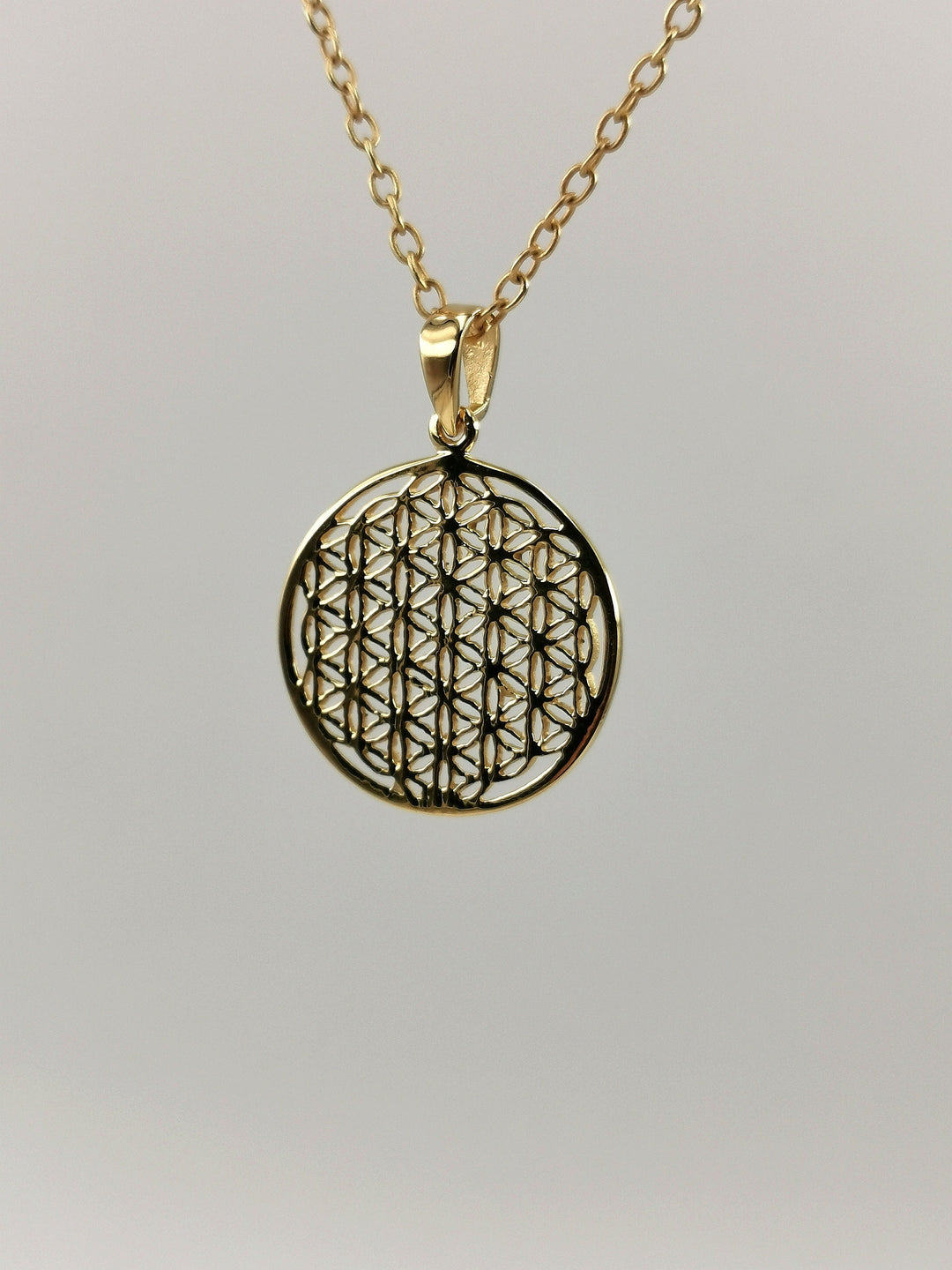Flower of Life Pendant — 18k Gold Plated