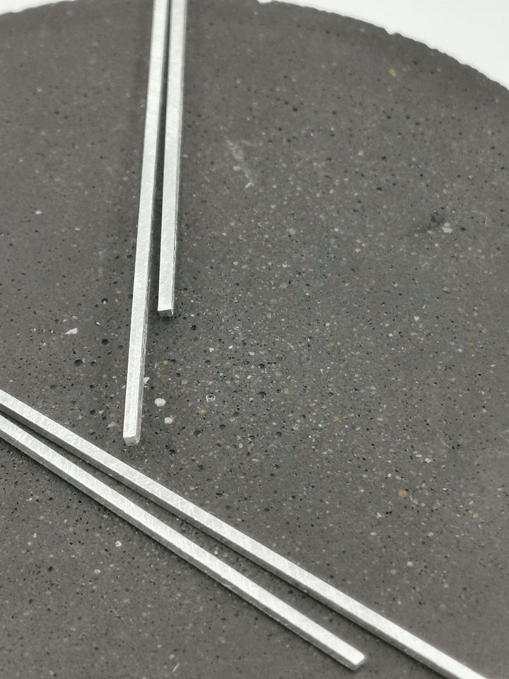 Matte Long Bar Earrings – 925 Silver