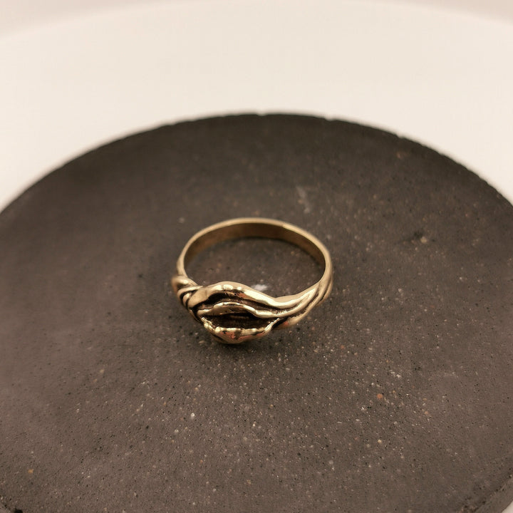 Vulva Ring, Gold Yoni Ring — Brass