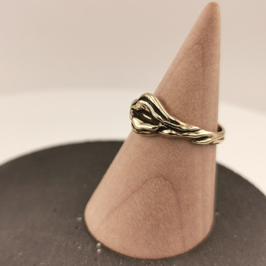 Vulva Ring, Gold Yoni Ring — Brass