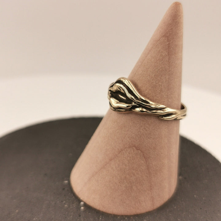 Vulva Ring, Gold Yoni Ring — Brass