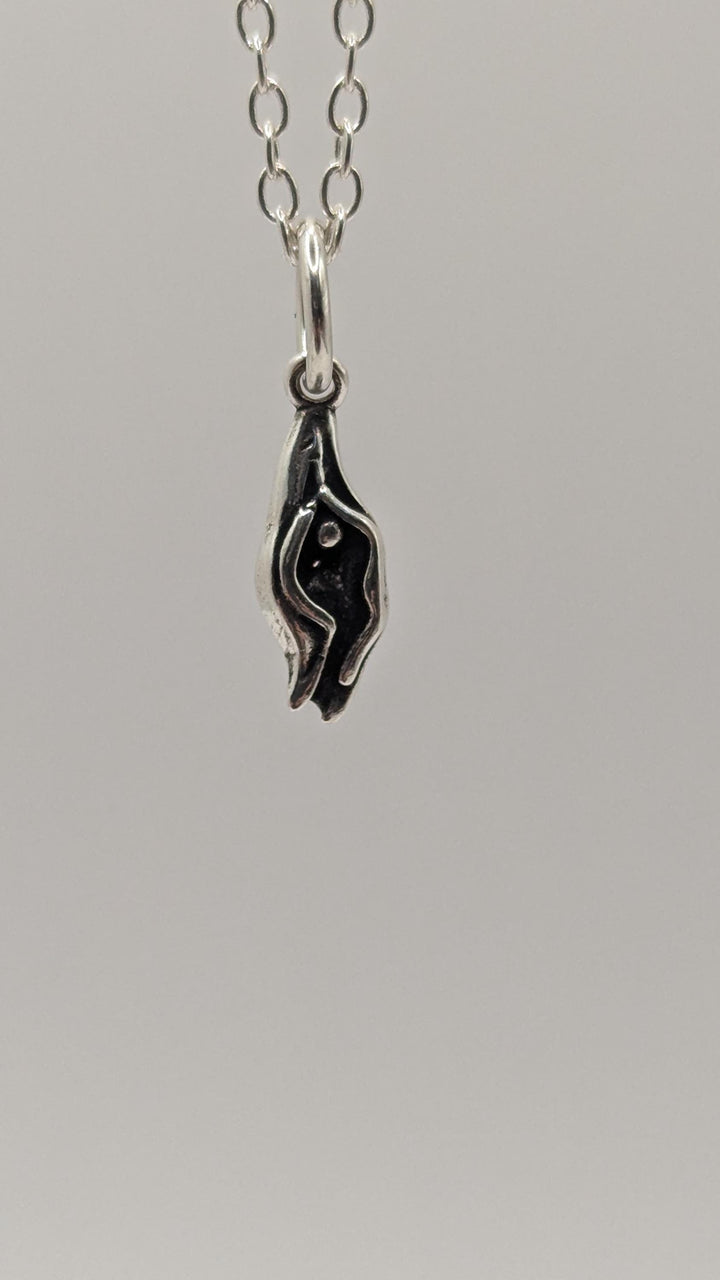 Tiny Vulva Charm  — 925 Silver