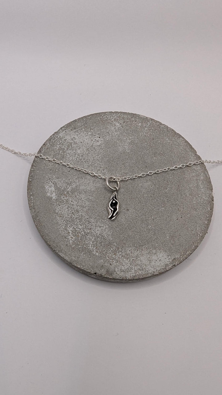 Tiny Vulva Charm  — 925 Silver