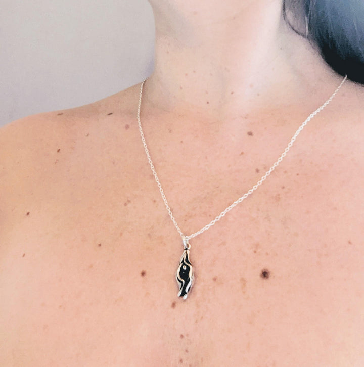 Vulva Charm Necklace — 925 Silver