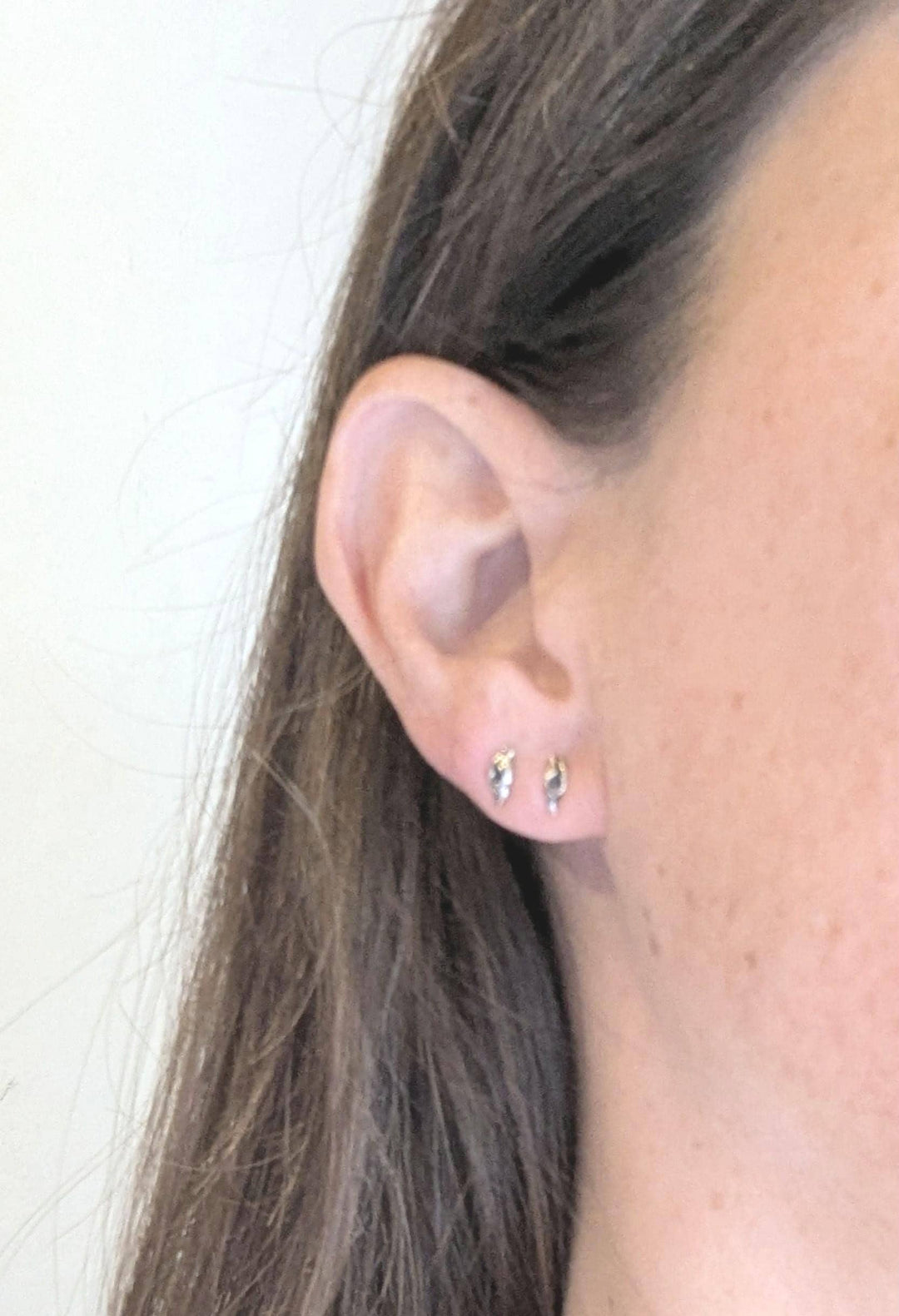 Tiny Vulva Stud Earrings, Yoni earrings — 925 Silver