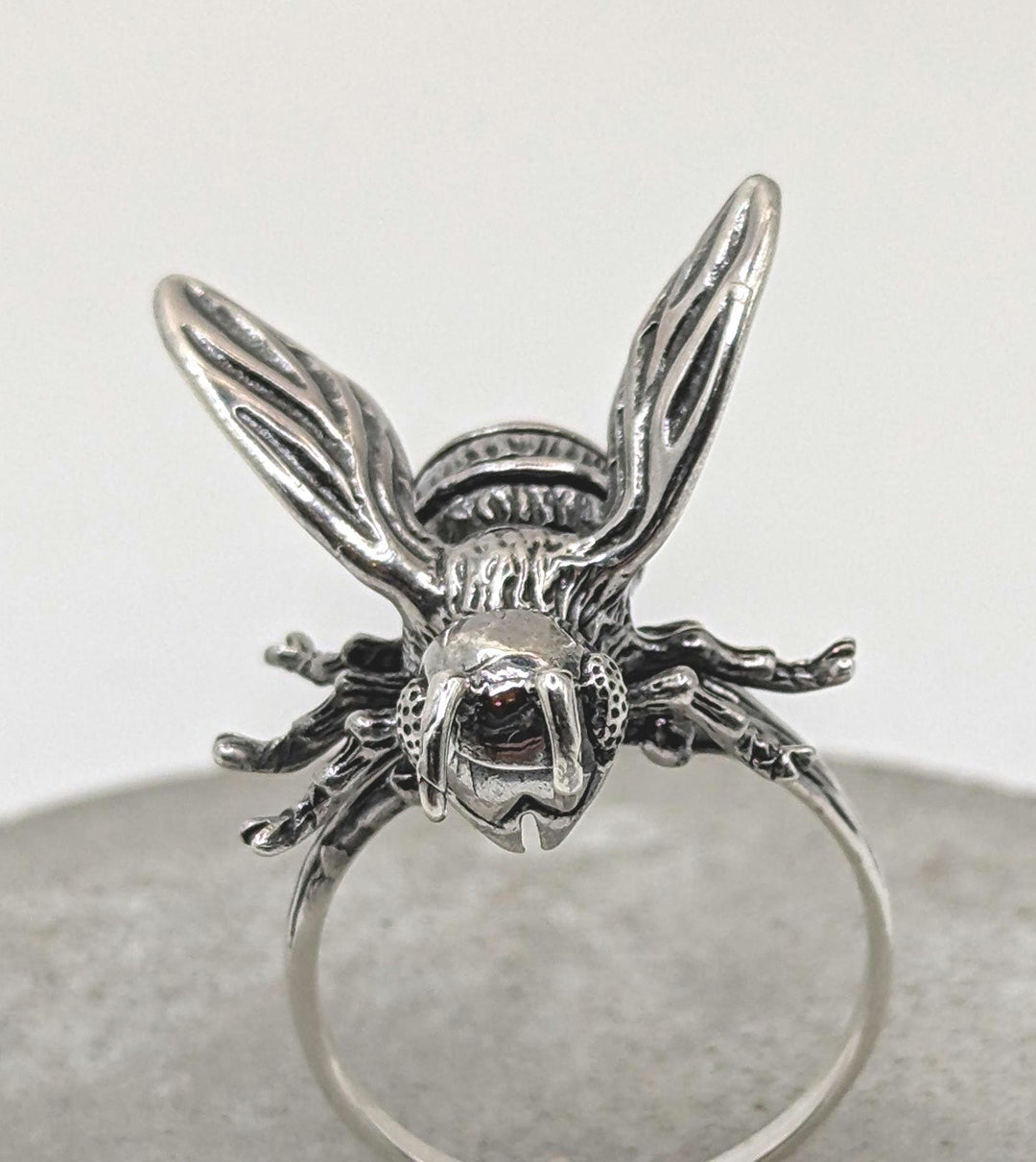 Honey Bee Ring, Statement Jewelry — 925 Silver