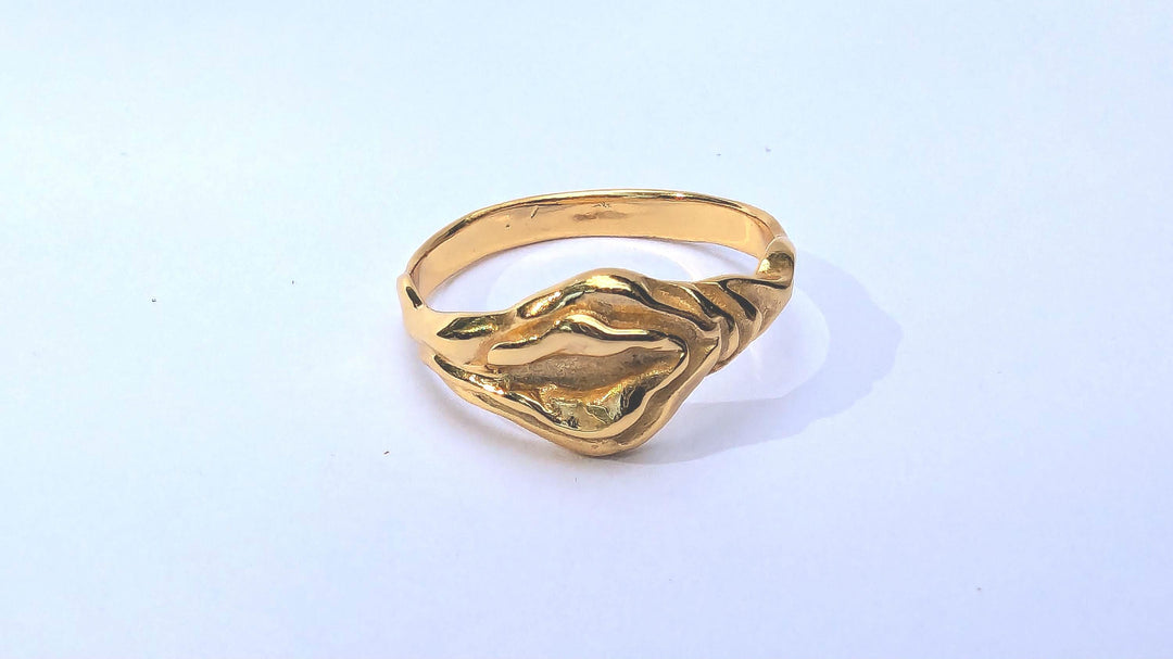 Vulva Ring GOLD plated — 18k Gold Plated