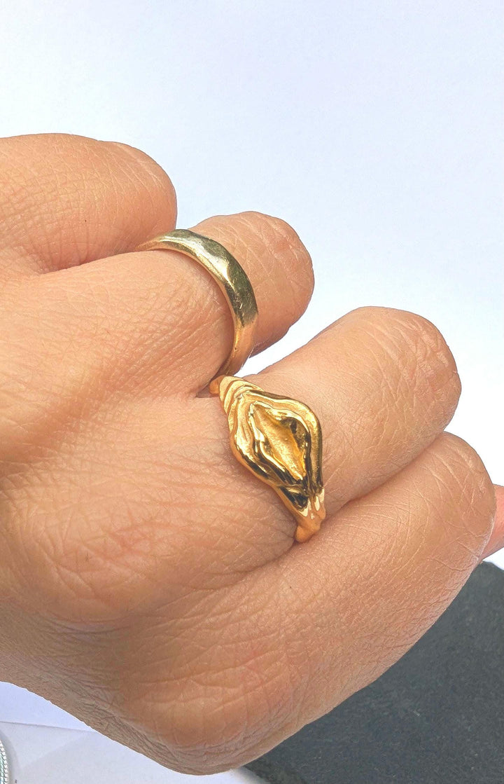 Vulva Ring GOLD plated — 18k Gold Plated