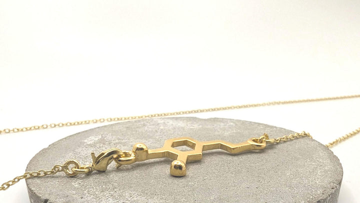 Dopamine Molecule Necklace — 925 Silver