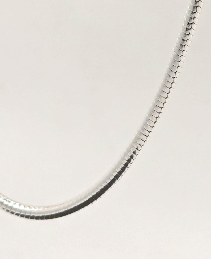Thick Snake Chain Necklace - 925 Silver