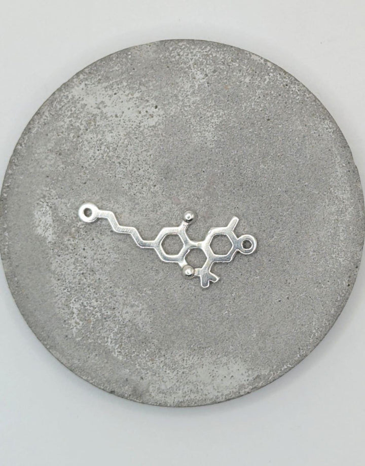 THC Molecule Necklace — 925 Silver
