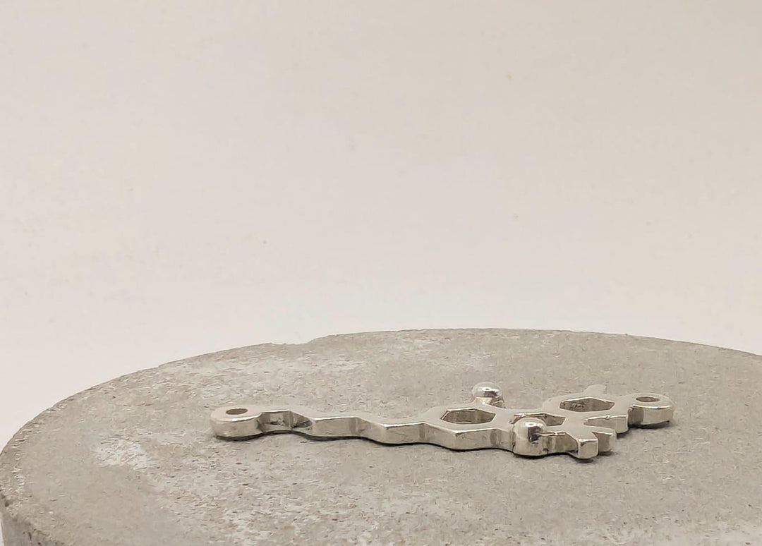 THC Molecule Necklace — 925 Silver