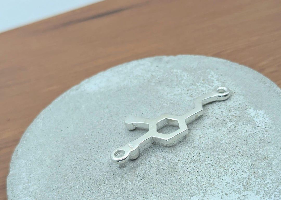 Dopamine Molecule Necklace — 925 Silver