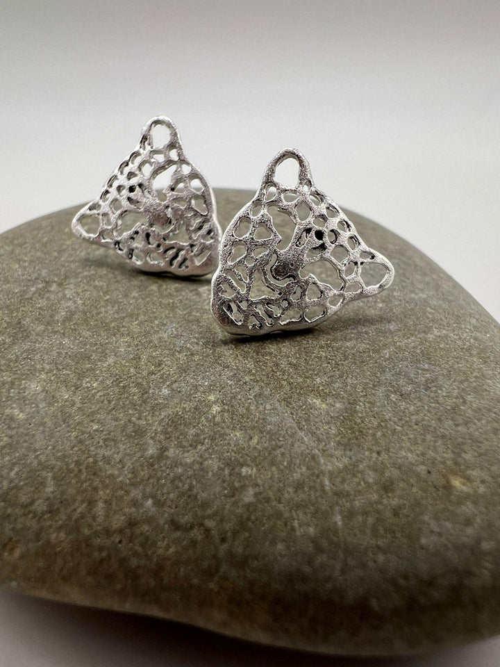 Matte Jaguar Stud Earrings — 925 Silver