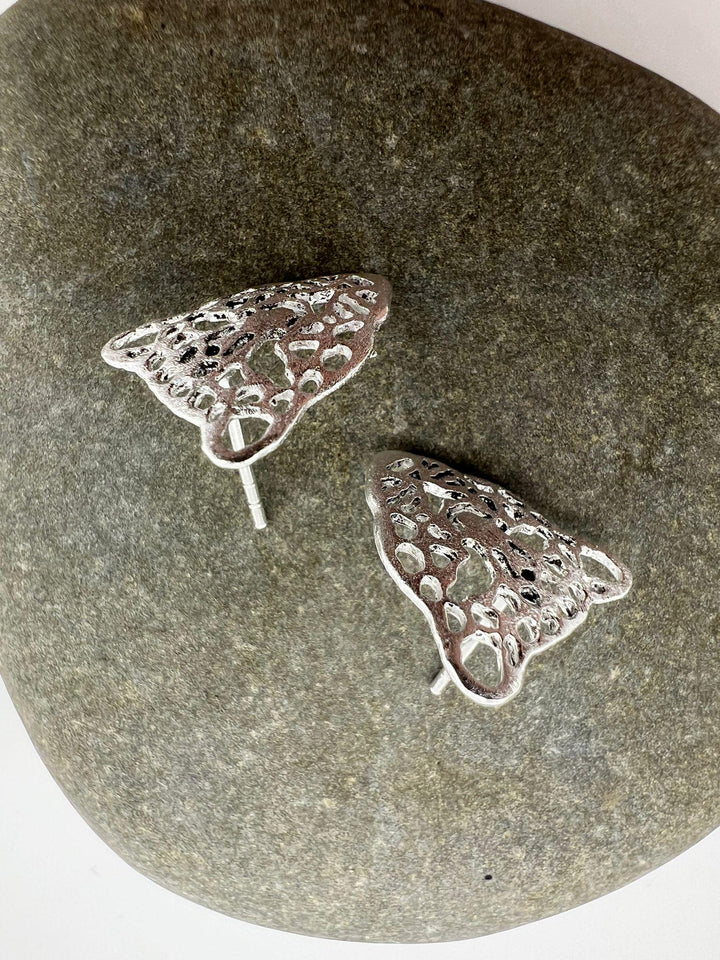 Matte Jaguar Stud Earrings — 925 Silver