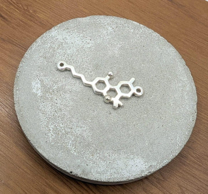 THC Molecule Necklace — 925 Silver