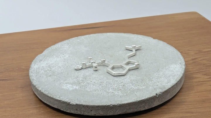 Psilocybin Molecule Necklace — 925 Silver