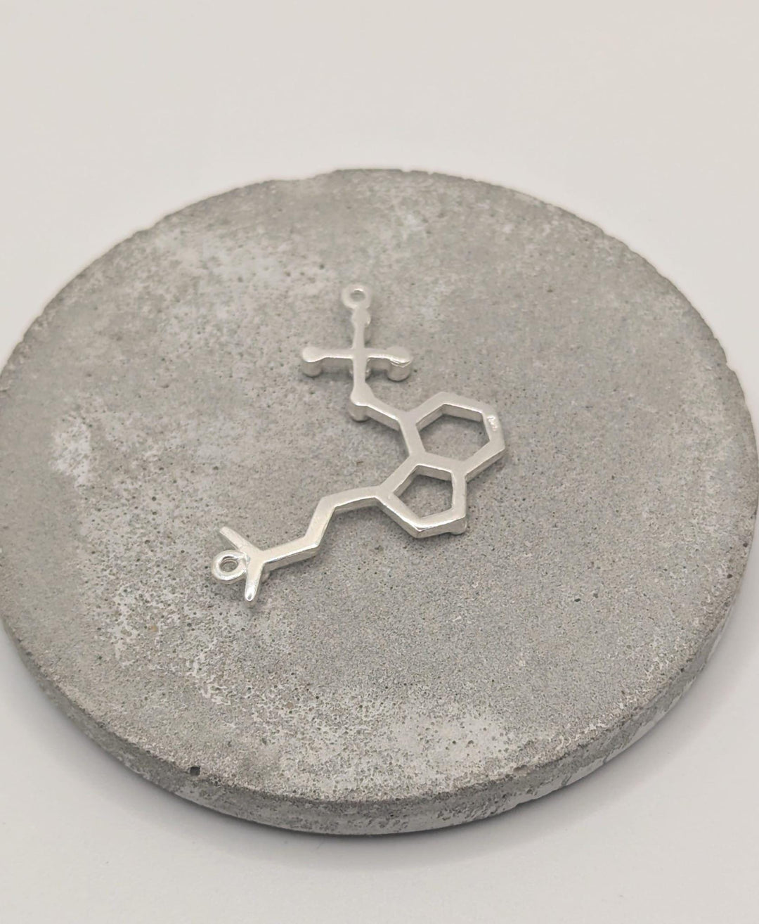 Psilocybin Molecule Necklace — 925 Silver