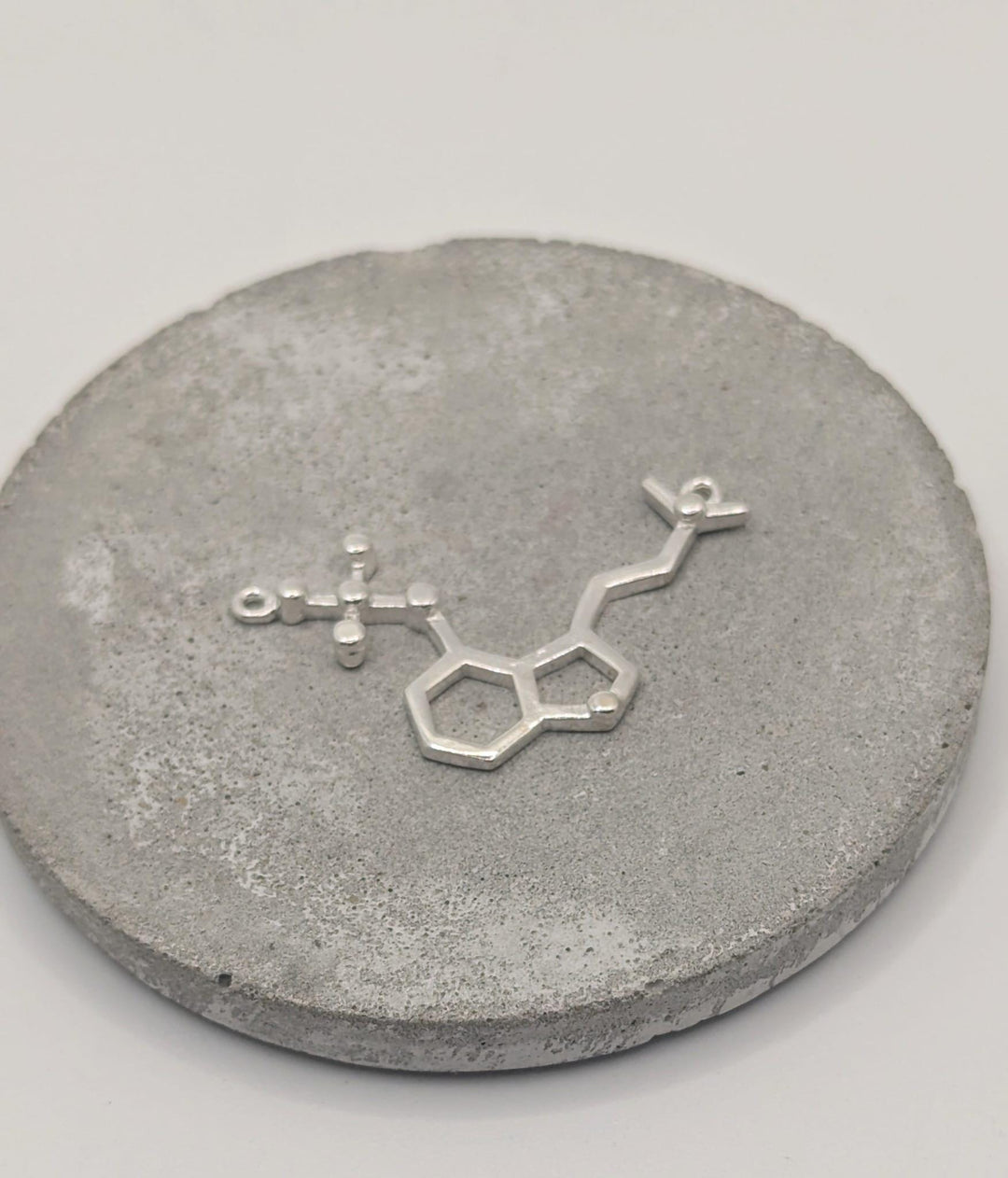 Psilocybin Molecule Necklace — 925 Silver