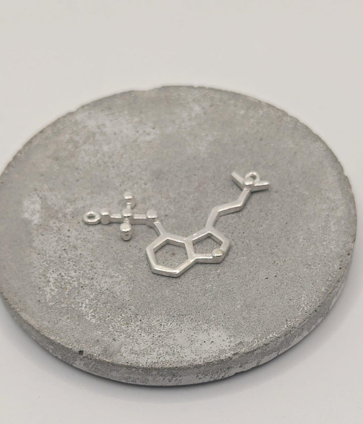 Psilocybin Molecule Necklace — 925 Silver