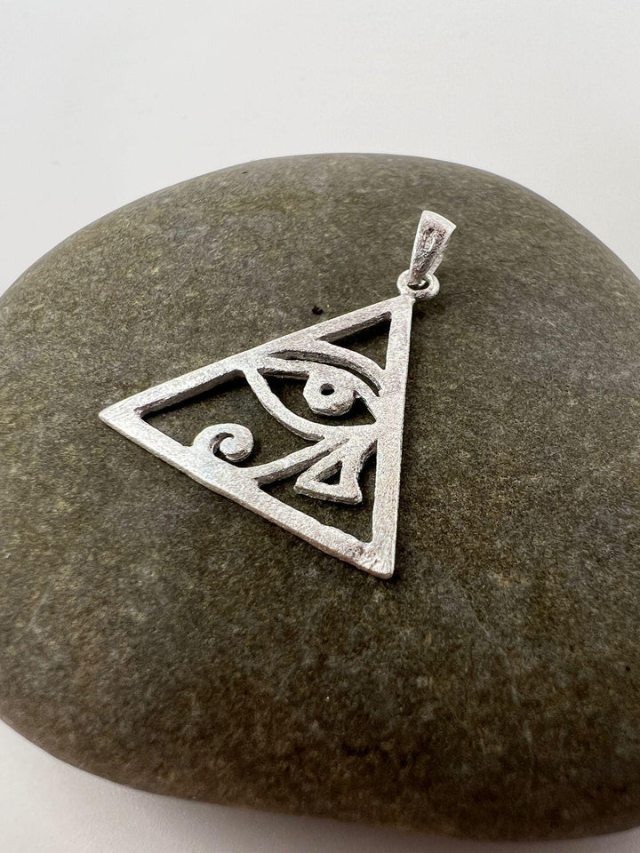 Eye of Horus Pendant 925 Silver with Matte Finish