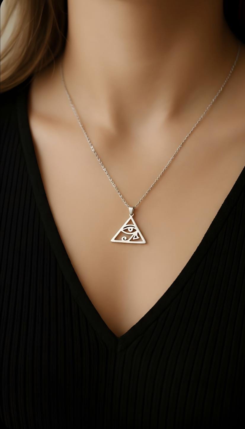 Eye of Horus Pendant 925 Silver with Matte Finish